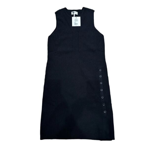 LITA by Ciara Women's Black Knit Sleeveless Ribbed Bodycon Midi Dress Size XL - Picture 1 of 5